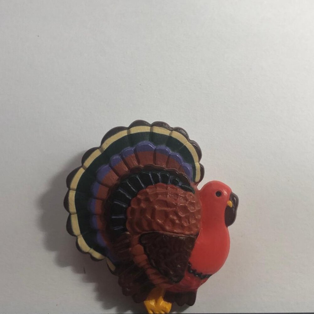 Hallmark Lapel Pin Thanksgiving Turkey Fall Autumn Holiday Brooch New Vintage